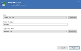 Projectmanager Installation 6