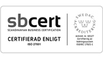 The ISO 27001 certificate proves that we meet all requirements for managing security information and thus properly protect all data entrusted to us. In our own ISO 27001-certified data centre in Sweden, where we host our cloud customers´data, your information is safe. Certifierad enligt ISO 27001