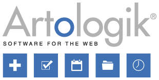 Artologik logo with product icons