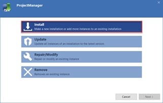 Projectmanager Installation 3